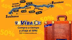 ReVibajas en Vibasa. Compra a tiempo y ¡viaja al 50%!