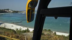 Vista de las Rías Baixas desde un autobús de Monbus