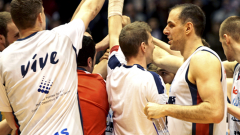 Obradoiro Team celebrates a victory against the UCAM.