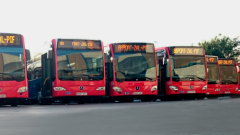 Autocares de Monbus de la Línea 88 del Port de Barcelona