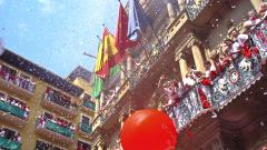 Chupinazo en las fiestas del San Fermín