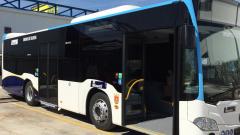 Le latéral d’un autobus urbain de Talavera de la Reina