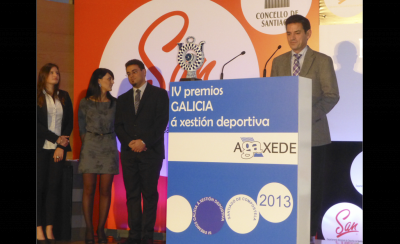 Entrega de premios Galicia á Xestión Deportiva al Obradoiro