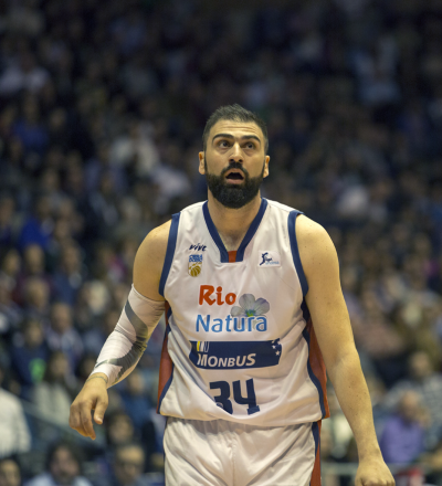 Debut de Kostas Vasileiadis en el Obradoiro en 2016.