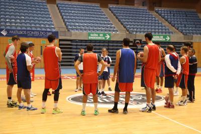 Entrenamiento de pretemporada del Obradoiro en Fontes do Sar