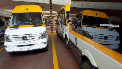 Sprinter Mercedes - Benz de Monbus destinadas a uso escolar