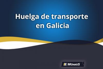 Cartel sobre la huelga en el sector de transporte