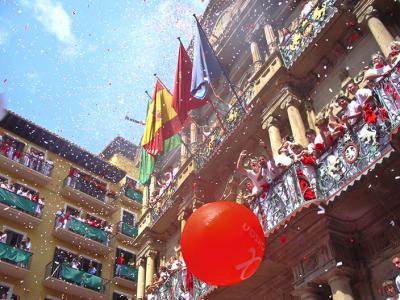 Chupinazo en las fiestas del San Fermín