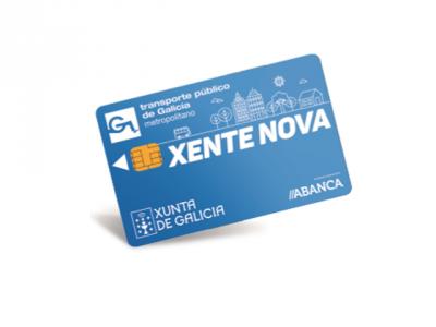 Imagen de la Tarjeta Xente Nova para transporte metropolitano