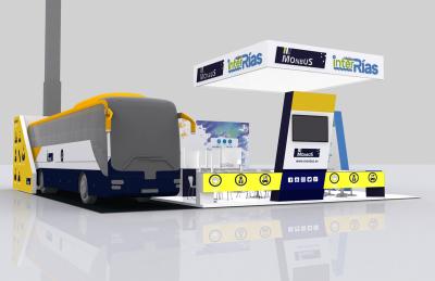 Plano del Stand de Monbus en Fitur 2018