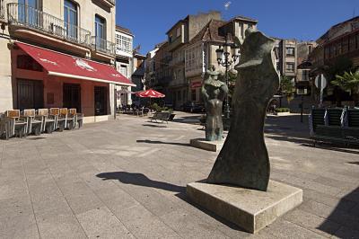 Vista de la Plaza de la Constitución de Redondela