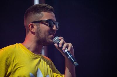 El cantante Beret durante un concierto