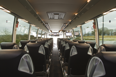 Interior de un autobús de Monbus