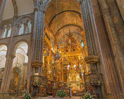 Botafumeiro of the Cathedral of Santiago de Compostela.
