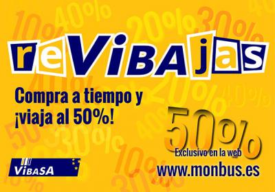 ¡ReVibajas! Compra a tiempo y ¡Viaja al 50%!