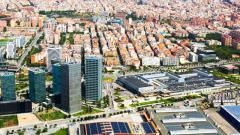 Vista aérea de la ciudad de Barcelona