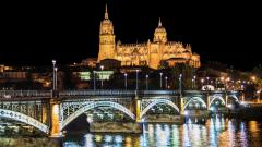 Puente romano de Enrique Estevan sobre el río Tormes en Salamanca