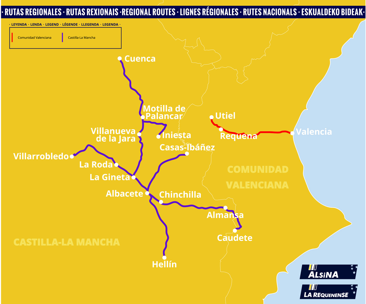 rutas regionales